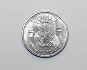 1965, 5 Francs Belgium UNC/or High Grade Value Coin-1 - Picture 1 of 5