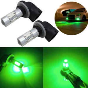 2pcs Bright Green 881 889 898 High Power COB LED Bulbs for Car Truck Fog Lights - Picture 1 of 12