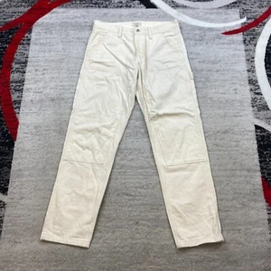 Wallace & Barnes Carpenter Canvas Double Knee Hose 34 beige hellbraun Y2K Arbeit 34x34 - Bild 1 von 12