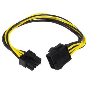 30cm 8 Pin PCI Express PCIe Power Extension Cable Male to Female [006233]