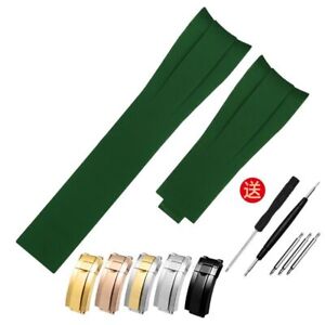 Silicone Band Strap For Rolex Watch Watchband Submariner Oysterflex 20mm 21mm