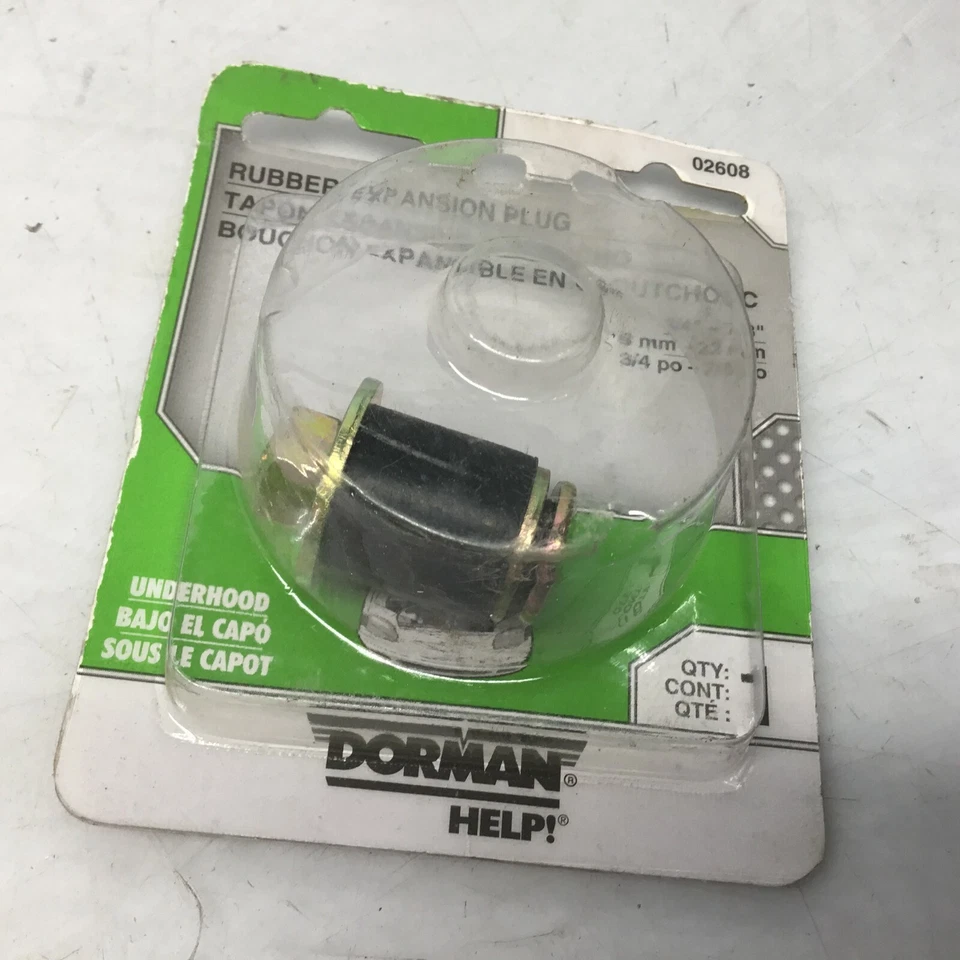 Dorman 02608 Engine Rubber Expansion Plug-Block plug - Image 1 of 1