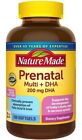 Nature Made Prenatal Multivitamins + DHA 200mg Dietary Supplement, 150 Softgels