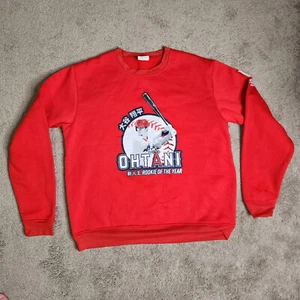 Shohei Ohtani Rookie of the Year Sweatshirt Los Angeles Angels rot Pullover XL - Bild 1 von 10