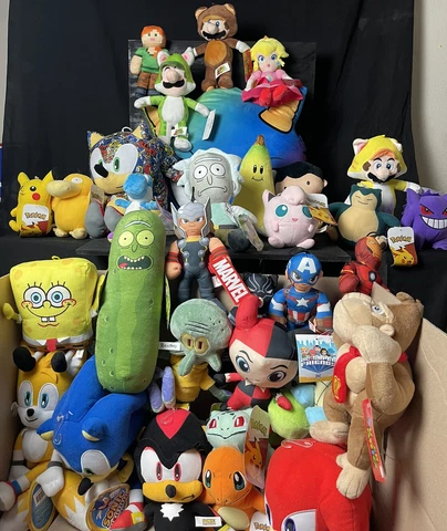 Official 100pc Licensed Plush Wholesale Resell Bulk  $800-$1000 Value!! Cover