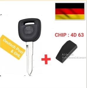 Passend für Mazda Rohling schlüssel 2 3 5 6 MX5 & RX8 Mit Transponder 4D 63 - Bild 1 von 5