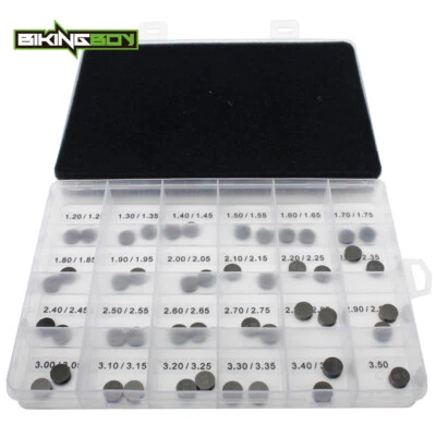 47pcs Valve Shims Kit 9.48mm 1.20-3.50mm for Kawasaki KFX400 450R KLX400R KX450F - Image 1 of 4