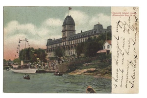 Antique Postcard Thousand Island House Alexandria Bay NY Posted 1907 Sail Ship - Picture 1 of 2