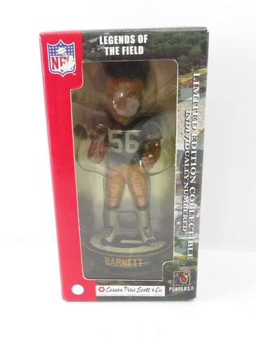Nick Barnett Green Bay Packers Legends Of The Field Bobblehead New In Box Cover