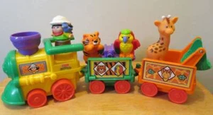 Vtg Little People ZOO TRAIN Toy Fisher Price 77948 Complete Figures *No Sound* - Picture 1 of 7