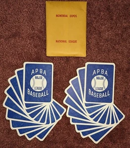 1985 APBA Montreal Expos MLB baseball card SET OF 20 true 1st ED1 - Picture 1 of 3
