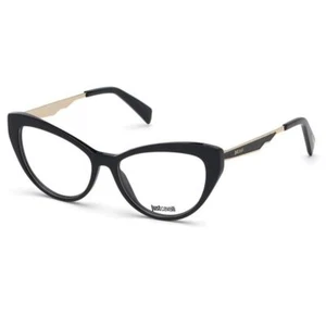 Just Cavalli JC0881 001 Black Plastic Cat Eye Optical Eyeglasses Frame 52-15-140 - Picture 1 of 4