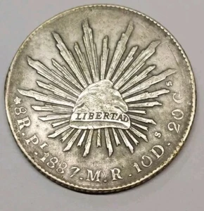 8 Reales 1887 Pi. MR - Picture 1 of 6