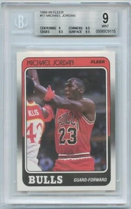 1988-89 Fleer Michael Jordan #17 BGS 9 MINT HOF (8.5 9 9.5*2) - Picture 1 of 2