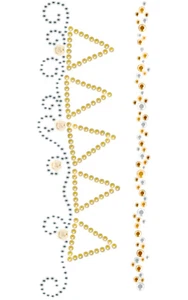 Prima, Songbird, Pearl Embellishments, Say it in Pearls, Crystals, Swirl Border - Picture 1 of 2