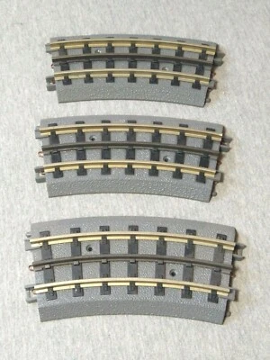MTH Realtrax O-31 Half Curve Section #40-1022 - Solid Rail - Set of 3 ~ TS - Image 1 of 3