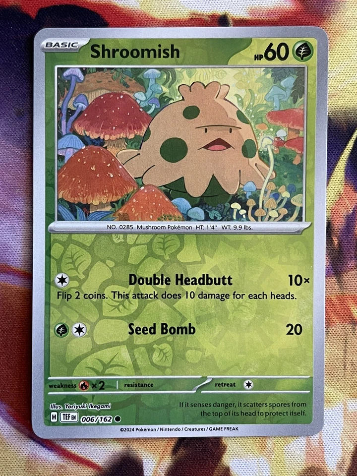Pokémon TCG Shroomish SV05: Temporal Forces 006/162 Reverse Holo Common - Image 1 of 1