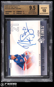 Derek Stepan BGS 9.5 w 10 AU 2010-11 SP Authentic Sign of the Times Rookie POP 2