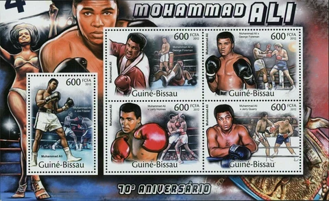 Mohamed Ali Stamp Boxing Larry Holmes George Foreman S/S MNH #5840-5844 Cover