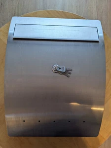 Briefkasten Postkasten Silber, Edelstahl, 4 Schlüssel - Bild 1 von 7