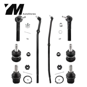 8pc Drag Link Upper Lower Ball Joint Tie Rods For 03-08 Dodge Ram 2500 3500 4WD - Picture 1 of 8