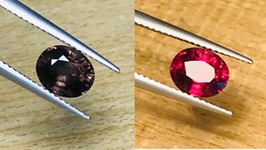 2.21cts Mind Blowing Natural Color Change Garnet Brown to Red Loose Gemstone - Picture 1 of 3