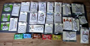 SILICONE MOULDS / CLAY - CELEBRATIONS, NAUTICAL, ANIMALS, XMAS, FANTASY, REDUCED - Picture 1 of 32