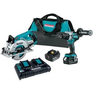 Makita XT289PT 18V LXT senza spazzole agli ioni di litio senza fili 2 pezzi Kit combinato 5.0Ah, nuovo - Foto 1 di 12
