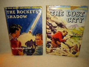 Lot of 2 Vintage John Blaine Hardcover Books The Rocket's Shadow The Lost City - Picture 1 of 12