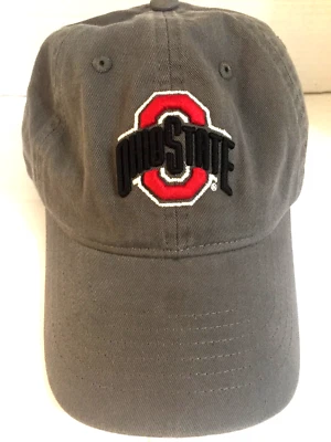 Ohio State Buckeyes NCAA Zephyr Gray Red Cap Hat Embroidered Buckle Strap - Image 1 of 4