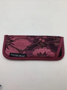 RT14 Foster Grant DANIELLA PINK Reading Glasses CASE ONLY Soft Sleeve Protective - Picture 1 of 1