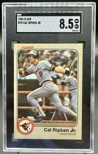 Cal Ripken Jr. 1983 Fleer #70 - SGC 8.5 NM-MT - Picture 1 of 3
