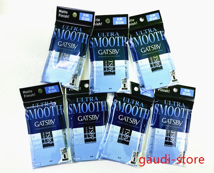 Gatsby Powdered Oil Clear Paper Matte Finish, Super absorbent 70 sheets X 7 - Изображение 1 из 1