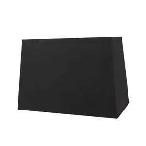 Aspen Creative Lamp Shade 16"x14"x11" Rectangular Black+Gold Inside Hardback - Picture 1 of 6