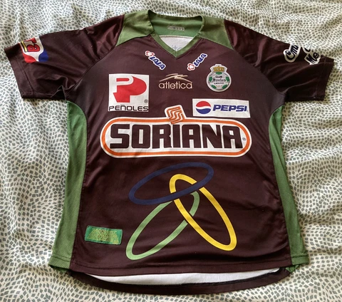 Santos Laguna Vintage Atletica Mens Jersey Size M 09-10 Liga MX Johnny Garcia #8 Cover