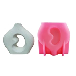 Round Vase Molds for Storage Bottle Silicone Vase Moulds Flowerpot Resin Mold - Picture 1 of 8