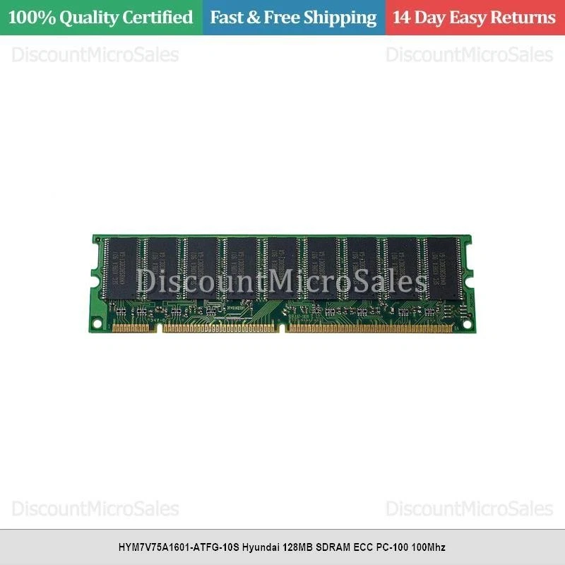 HYM7V75A1601-ATFG-10S Hyundai 128MB SDRAM ECC PC-100 100Mhz - Image 1 of 1