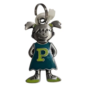 Mädchenförmige Initiale Charm "P" von Ganz 1,33 Zoll Zinn - Neu - Bild 1 von 3
