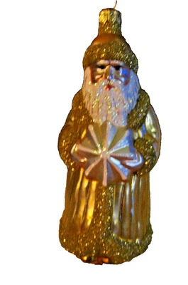 Patricia Breen "Snowflake Santa" adorno navideño hecho a mano Foto 1 de 4