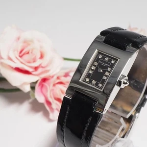 Buen Estado CHAUMET Estilo Rectángulo 12 Diamantes Reloj CHAUMET,16669 - Imagen 1 de 10