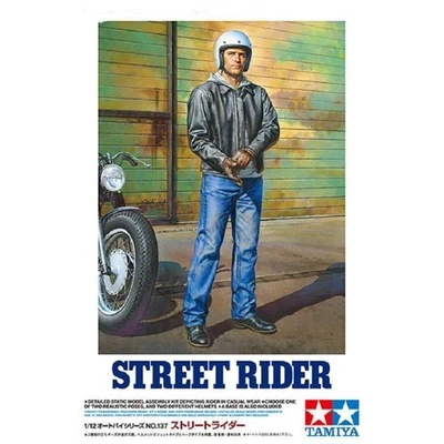 Street Ridermaquette Personaggio Rider TAMIYA 14137 1:12 Modellino Char Pro - Immagine 1 di 3