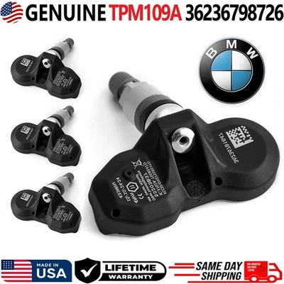 4X Genuine TPMS Tire Pressure Monitoring Sensor OEM TPM109A 36236798726 for BMW - Image 1 of 4