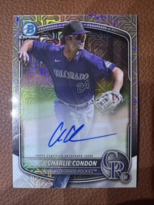 Mega caja cromada Bowman 2025 Charlie Condon Auto Rockies Prospect  - Imagen 1 de 2