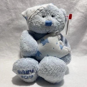 TY Beanie Baby BABY BOY the Bear (with PJ hat & Pillow) Vintage Beanie Babies - Picture 1 of 3