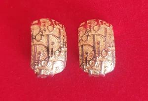 BOUCLES D'OREILLES VINTAGE CLIPS - DIOR RARE AUTHENTIQUE - Foto 1 di 5