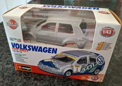 BBURAGO KIT 1/43 VOLKSWAGEN GOLF RALLY, SUPERMINT IN BOX, cod.49113 - Immagine 1 di 3