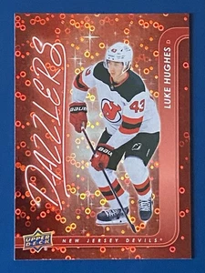 2024-25 LUKE HUGHES UD Series 2 Dazzlers RED No. DZ-87 New Jersey Devils - Picture 1 of 4