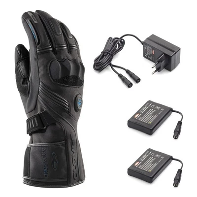 Motorcycle Gloves for Men CLOVER Polar-2 Wp with Battery Black - Image 1 of 4