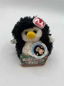 New Jay At Play 5" Hideaway Pets Penguin Pepe 2013 Plush Fuzzytails McCue - Picture 1 of 9