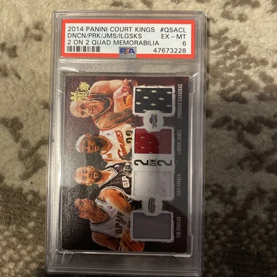 2014 Panini Court, Kings Tim Duncan/Tony Parker /LeBron James /Zydrunas Ilgauska - Image 1 of 2